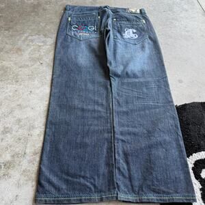 Y2K GRAIL Coogi Baggy Faded Jeans